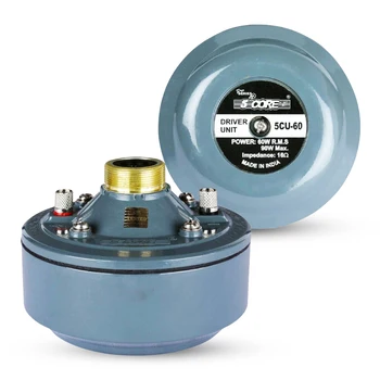 5 Core Compression Driver 2" Horn Tweeter 600W Titanium Diaphragm 16 Ohms 18 TPI All Weather Use 1