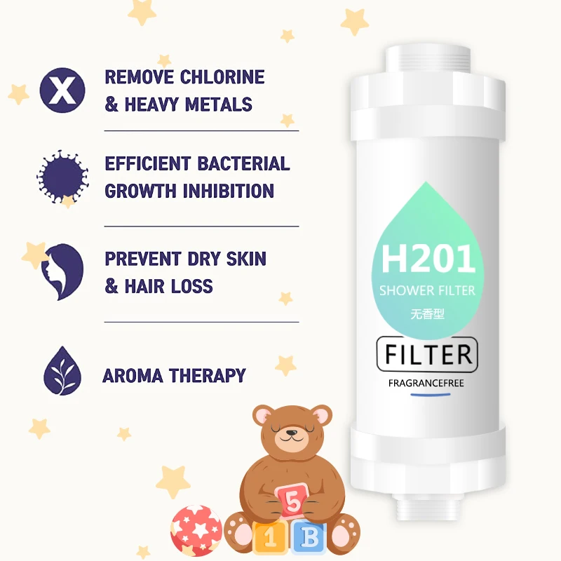 New Shower Filter Shower Head Filter,Soft Hair/ Skin Chlorine Removal,Bathroom Accessories 2