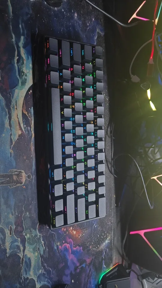 Akko MonsGeek FUN60 Teclado mecánico interruptor magnético 60% teclados para juegos disparador rápido 0,01mm 8K ARGB HE/TMR teclado personalizado photo review