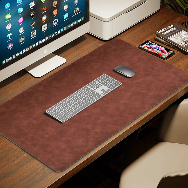 Almofada do Rato Cavalo Louco Couro Impermeável Sweatproof Slide Suave Estilo Retro Teclado Almofada de Mesa Xxl Multicolorido