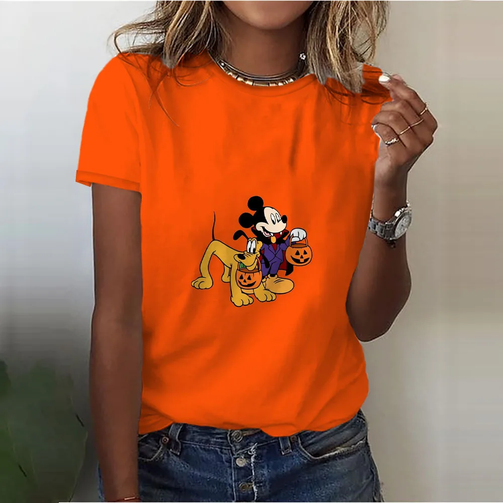 

2023 Latest Fashion Clothing Outdoor Street Boys Girls Tops Halloween Disney Series Women's Party Costumes Round Neck T-Shirts