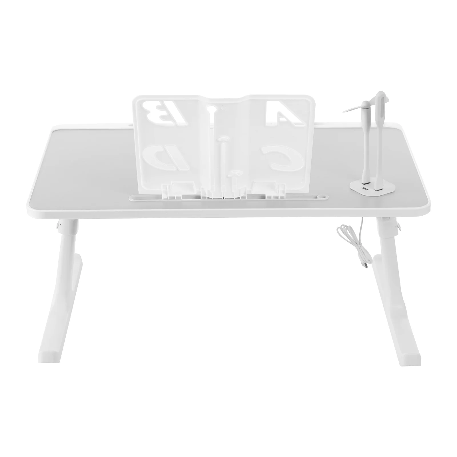 Grey Bed Laptop Table, Multi-purpose Lapdesk, Folable Bed Laptop Table Flexible Adjustment For Dormitories, Bedrooms, Beds 2
