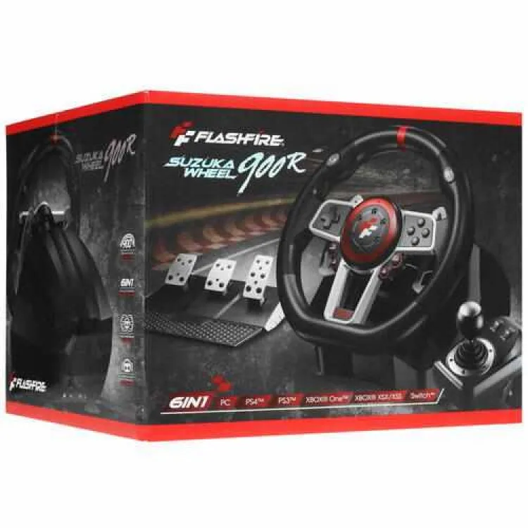 Steering wheel Flashfire Suzuka racing wheel es900r Black
