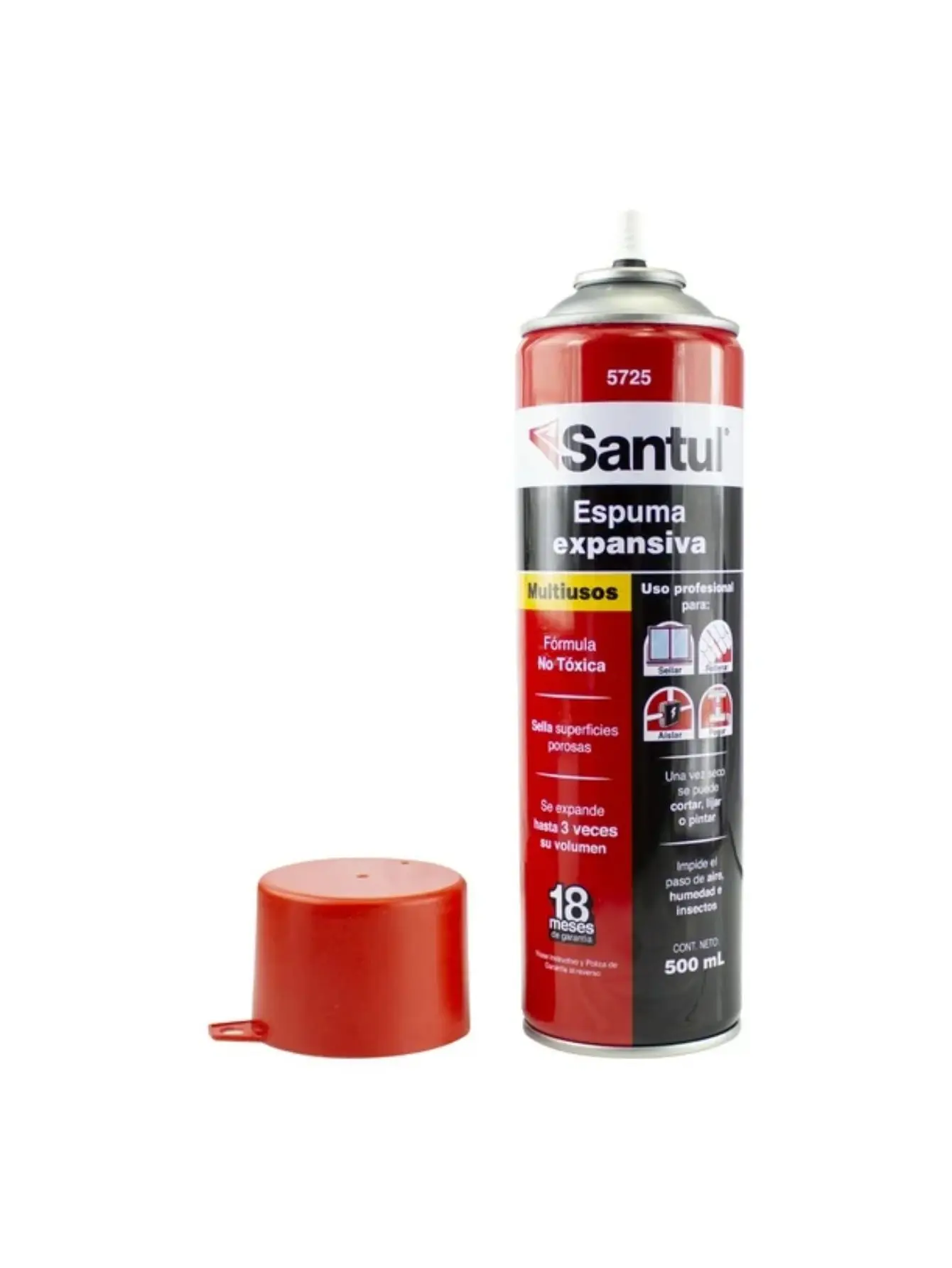 Espuma Expansiva Multiusos de 500ml Poliuretano con Aplicador
