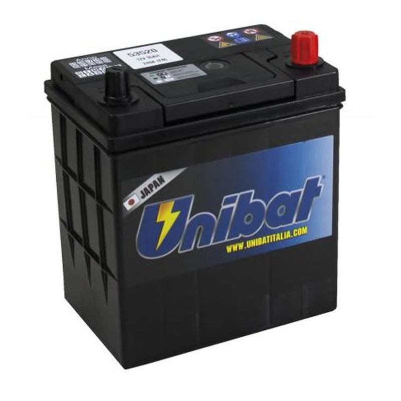 Unibat 53520 Batteria Per Auto/Auto 35Ah + Destra 12V 300 Amp (197X129X225Mm) Pezzi Di Ricambio