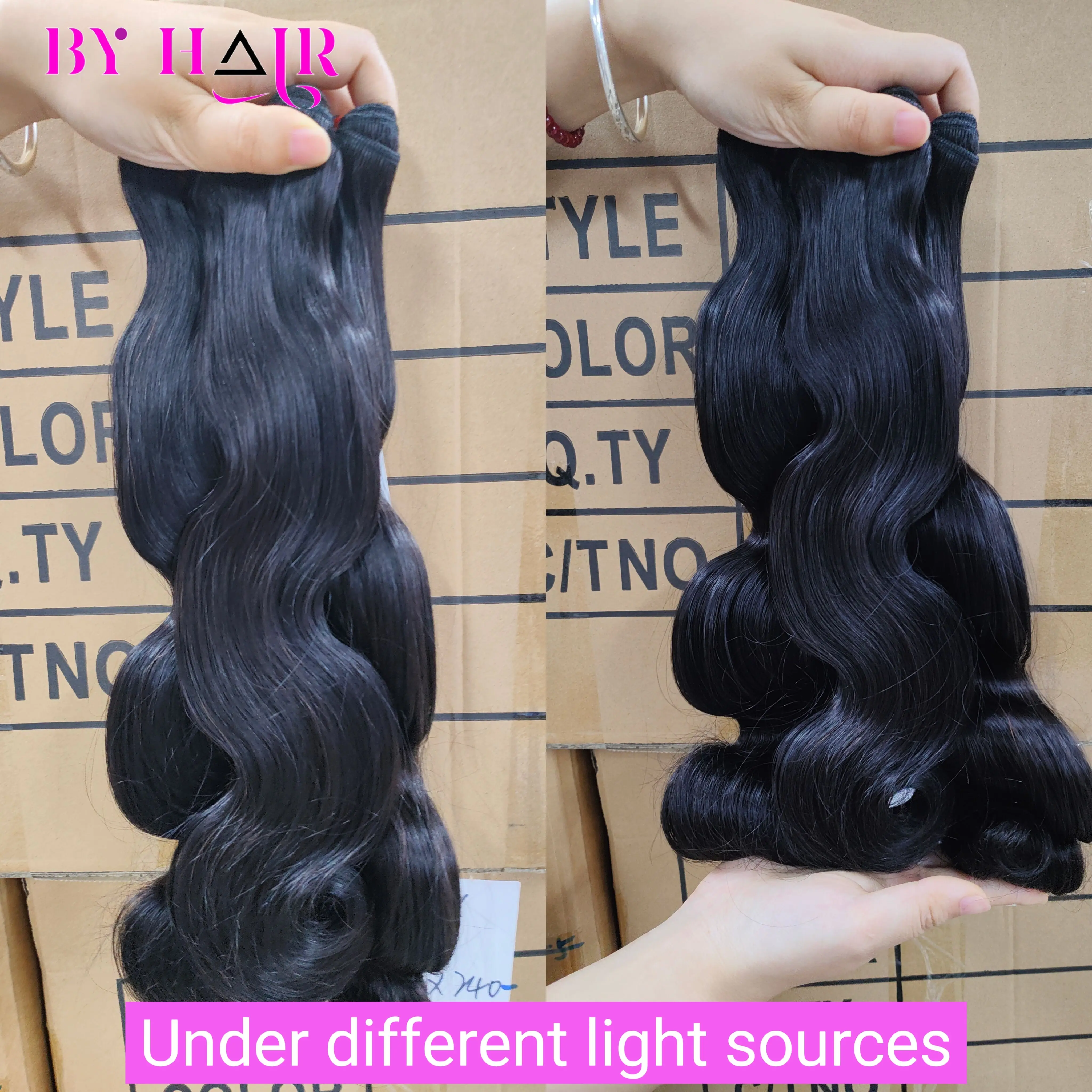 15A Super Double Drawn Virgin Body Wave Bundles Raw Human Hair Bundles Vietnamese Hair Thick Human Unprocessed Hair Extensions 5