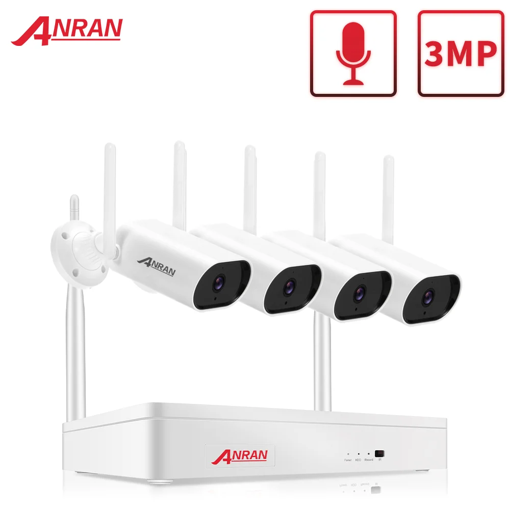 Anran Cctv Video Kit 3mp Wireless Security Camera Kit 8ch Nvr Night