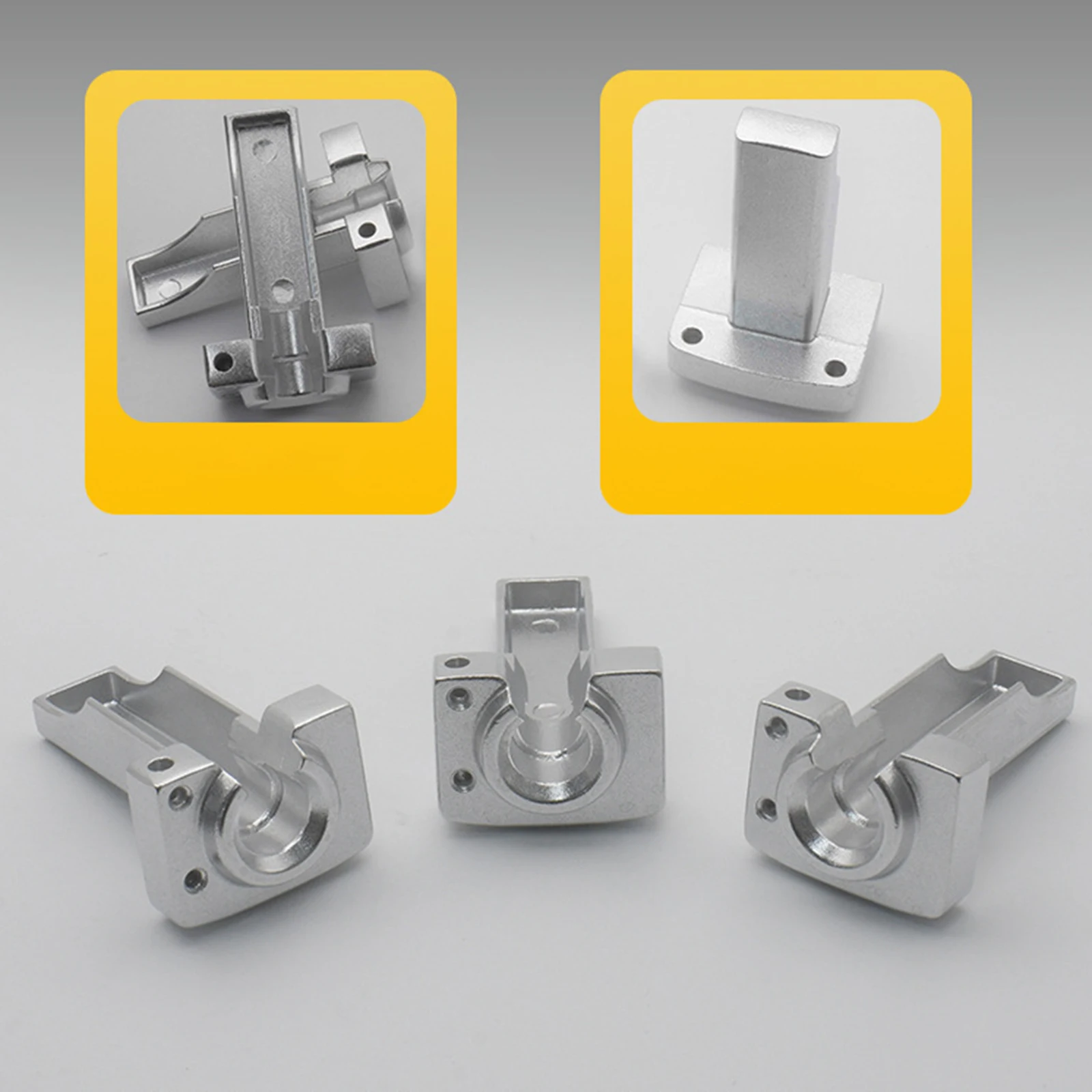 Support pour fer à souder en alliage d'aluminium avec fer inséré, détail du logement pour les pointes