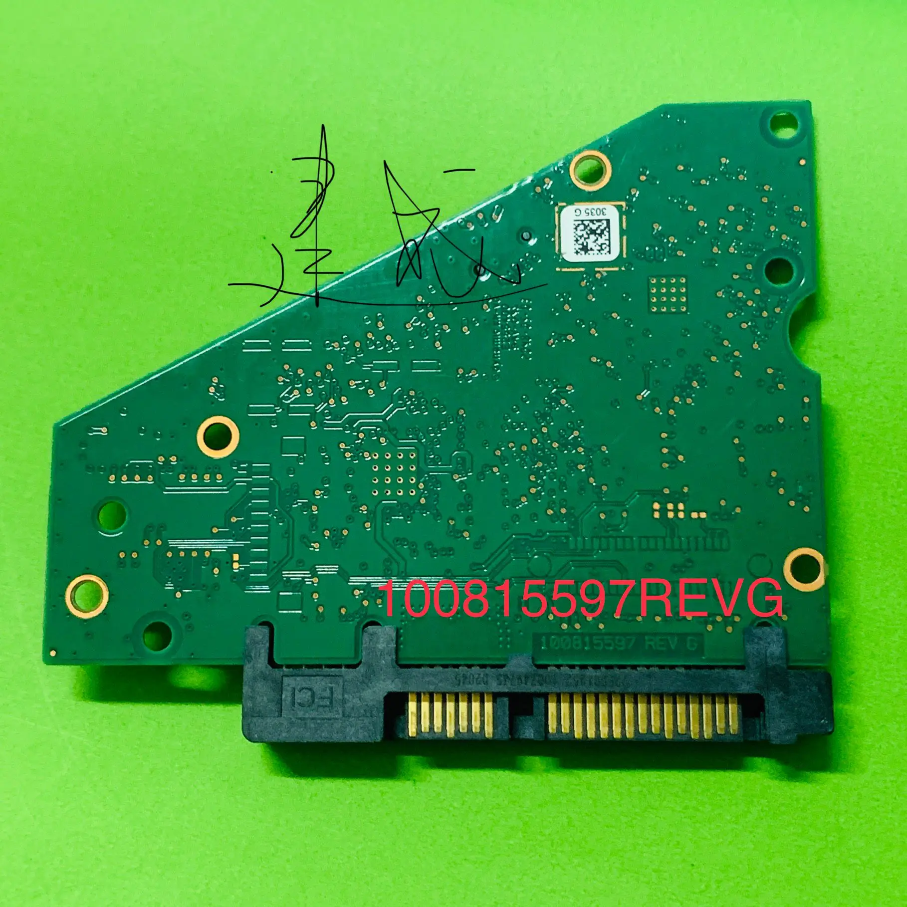 Фото HDD PCB для логической платы Seagate/100815597 REV D/A/F REV G 3035 B /4TB , 6TB , 8TB SATA №1