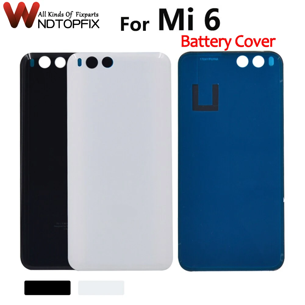 For Xiaomi Mi6 Battery Cover Back Housing Case For Xiaomi Mi