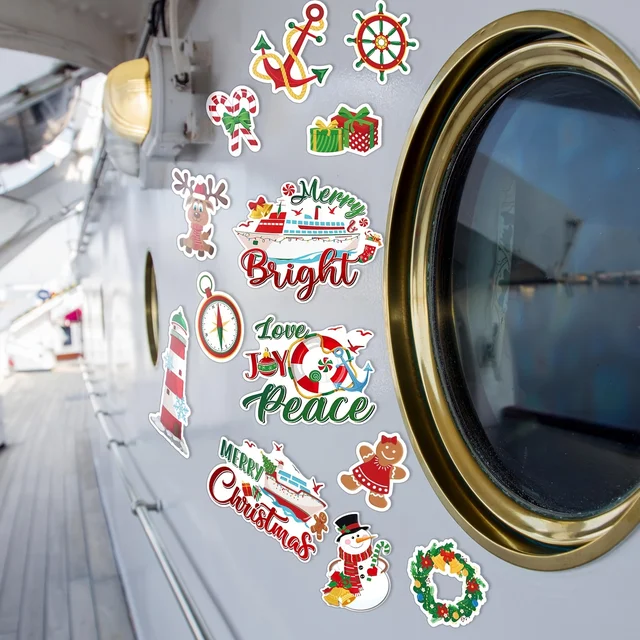 16PCS Christmas Cruise Door Magnets 4