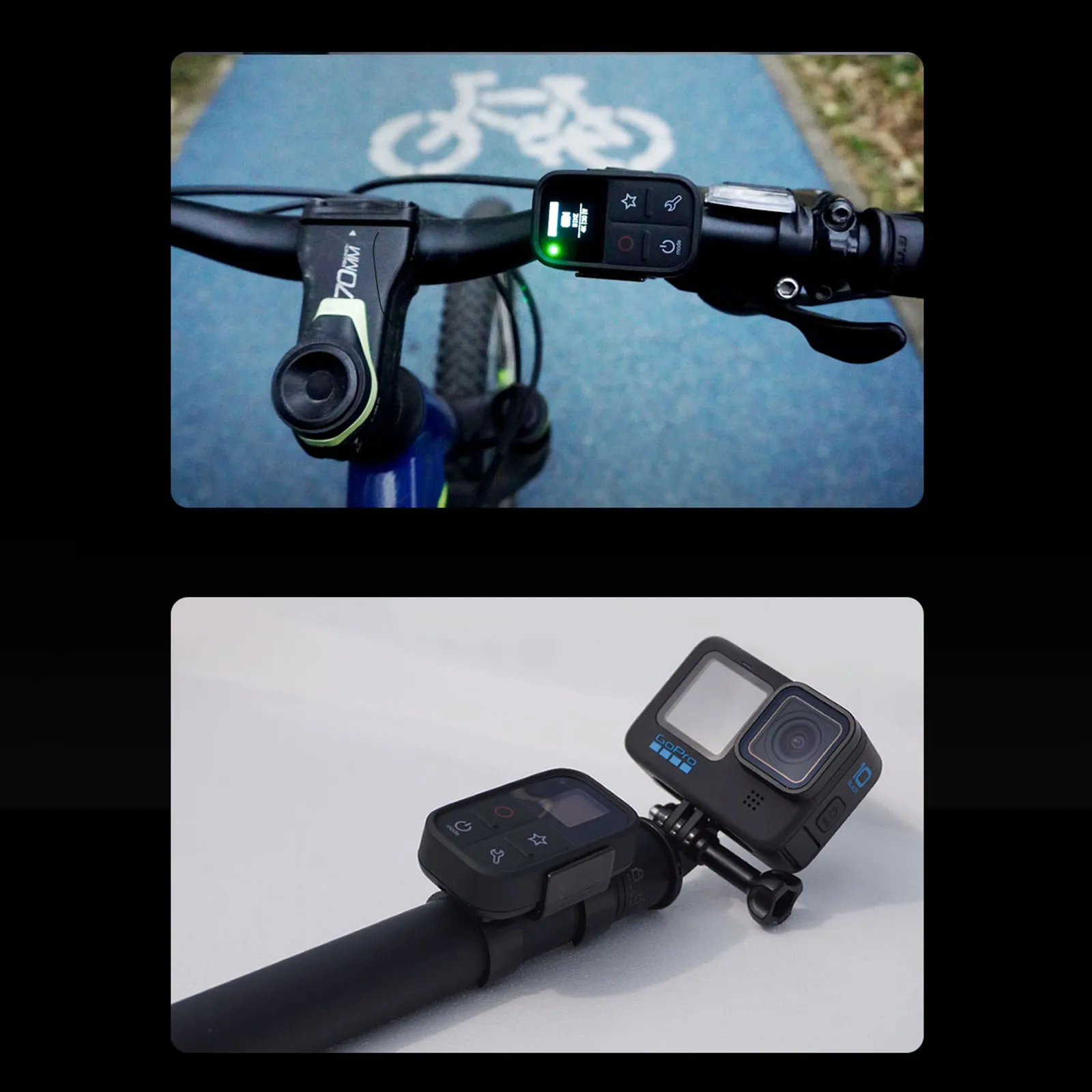 GoPro用アクションカメラコントローラー,画面付きリモコン,防水,11,10