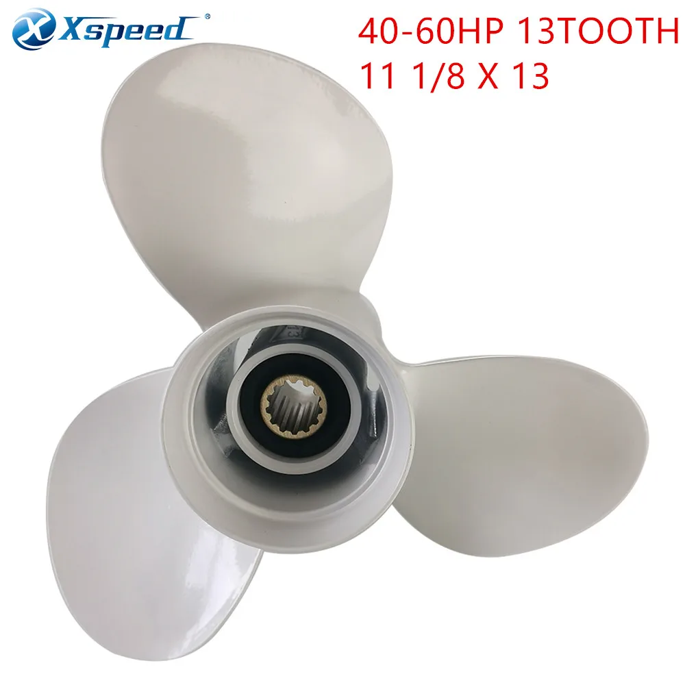 

Xspeed 40-50HP Outboard Propeller 11 1/8 X 13-GFit Yamaha 40-60HP 69W-45945-00-EL Marine Propeller Boat Parts & Accessories