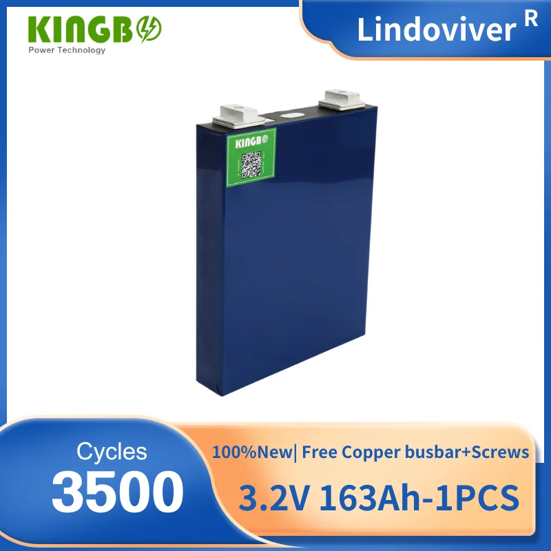 

Kingbo 100% New 1PCS CALB L173F163 3.2V 163Ah lifepo4 Prismatic Battery Cells
