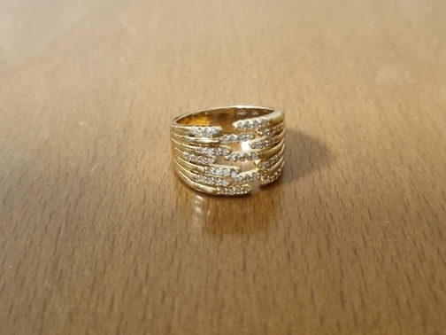 Zircon Double Crossed Shape Rings photo review