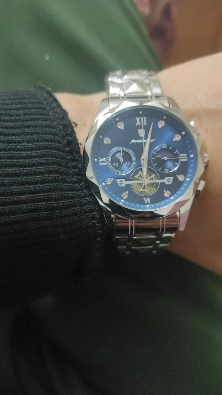 POEDAGAR Luxury Men's Quartz Watch photo review