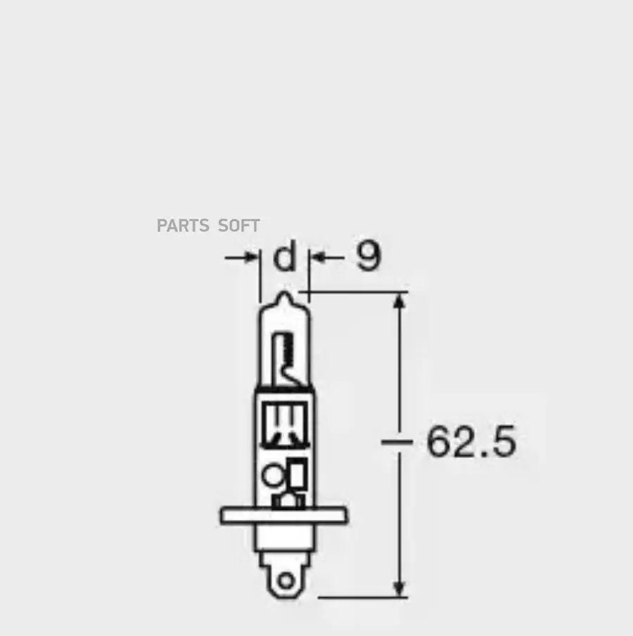OSRAM 64150-01B Лампа г/с H1 (55W) P14,5s Original блистер 12V 64150-01B 4050300925264  1шт