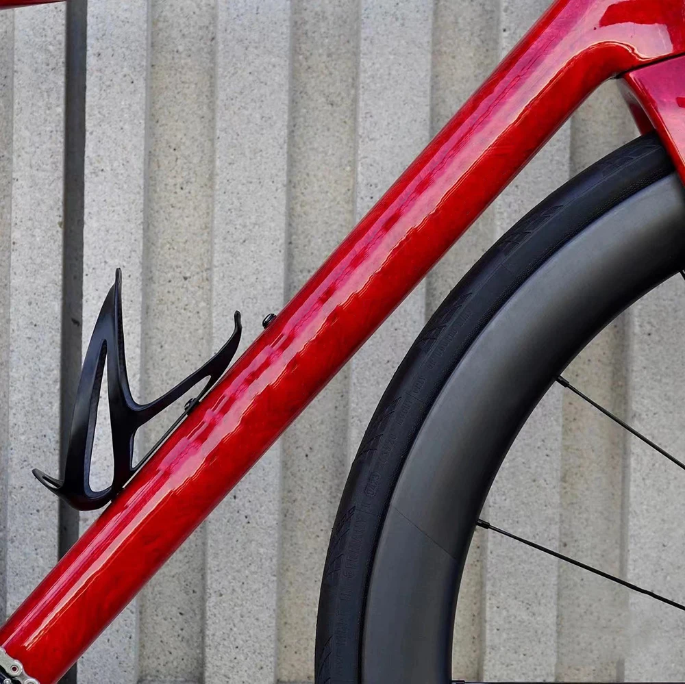 Road Carbon Bike Frame 700c Full Internal Carbon Routing Road Disc Frameset Design Bicycle Frame Handlebar