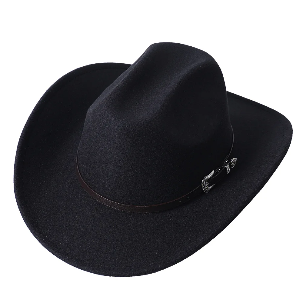  - Women's Men's Western Cowboy Hat For Gentleman Lady Winter Autumn Jazz Cowgirl Cloche Sombrero Caps