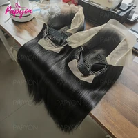 200% Density 30 Pouces Lisse Perruques Cheveux Humains 13X6 Perruque Brazilian HD Transparent Lace Front Wigs Human Hair Perruque Frontal intégral Livraison 1-3 Jours France PAPYON 1