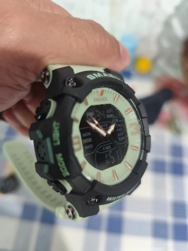 Relógios militares masculinos, relógio esportivo à prova d'água, despertador, tempo duplo, relógios de pulso digitais 8049b, relógios militares photo review
