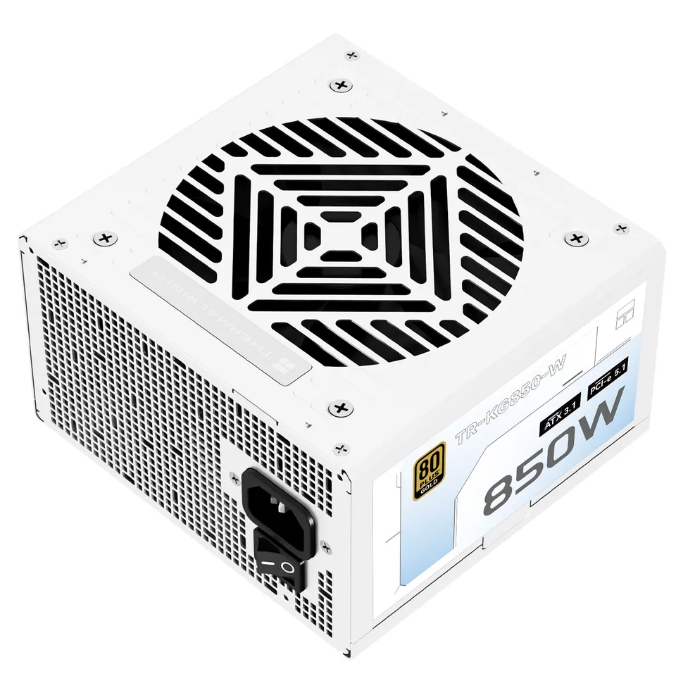 Thermalright TR-KG850-W ホワイト ATX3.1 フルモジュラー ゴールド