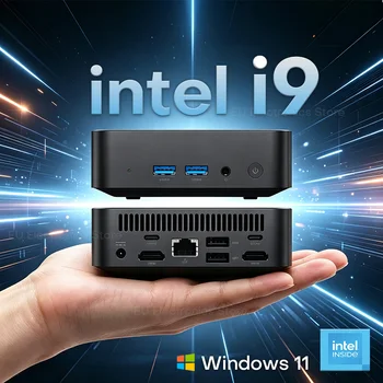 Portable Mini PC Intel Core i9 8950HK/i3-6100U Computer Windows 11 Pro 16GB 1TB 2TB Gaming PC WiFi6 BT5.2 USB3.0 Mini Desktop PC