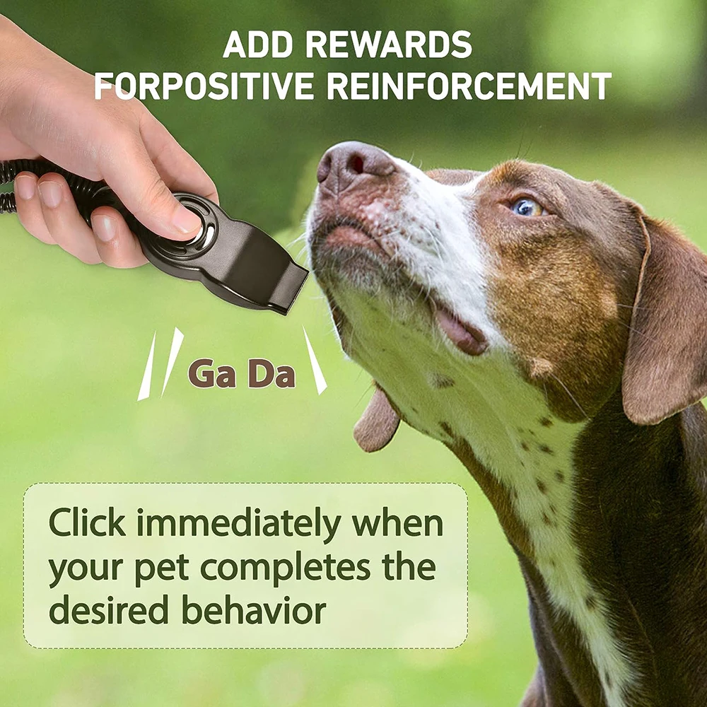 2 In 1 Dog Training Clickers Whistle Pet Trainer Aid Tools Adjustable WristStrap Sound Key Pet Repeller For Dog Cat Puppy Bird dog whistle,dog clicker