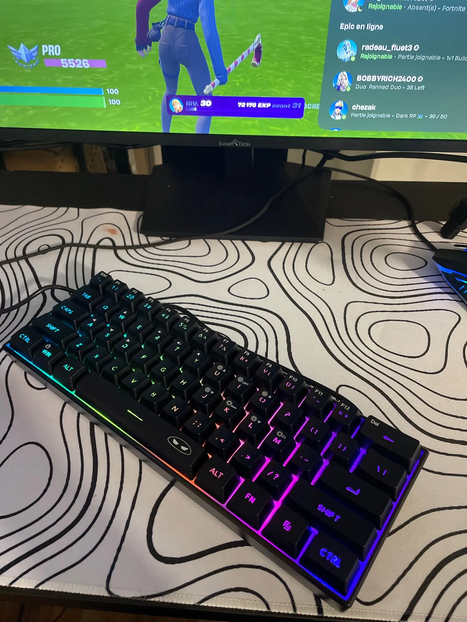 MageGee Mini 60% Gaming Keyboard, RGB Backlit 61 Key Ultra-Compact Keyboard, TS91 Ergonomic Waterproof Mechanical Feeling Office photo review