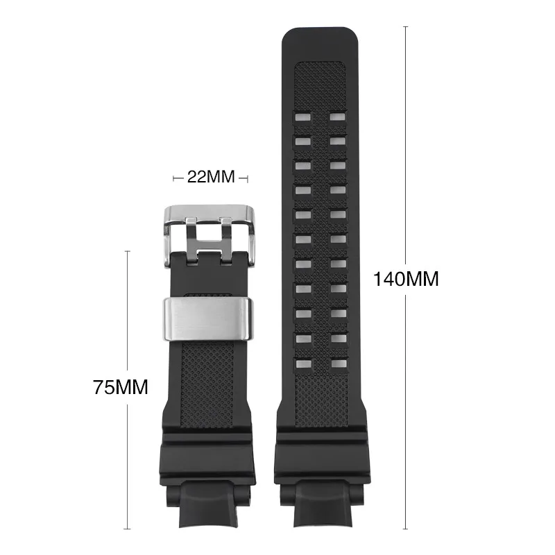 4 Anelli Ferma Cinturino Per Orologio In Silicone – Universali, Per G-Shock, Timex, Garmin, Larghezze 16-24 Mm, Nero - 2
