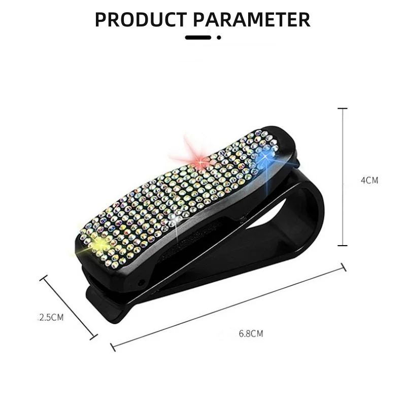 Colorful Car Eyeglass Holder Glasses Storage Clip For Audi Bmw Auto Interior Organize Accessories Car Sunglasses Holder