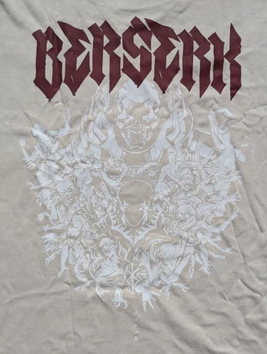 Official Anime Berserk T-Shirt – Guts & The Black Swordsman | Premium Cotton Tee for Fans of Dark Fantasy