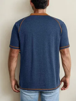 Men's Short Sleeve Casual T-Shirt, Comfortable and Breathable, Classic and Versatile, Perfect for Everyday Wear 5