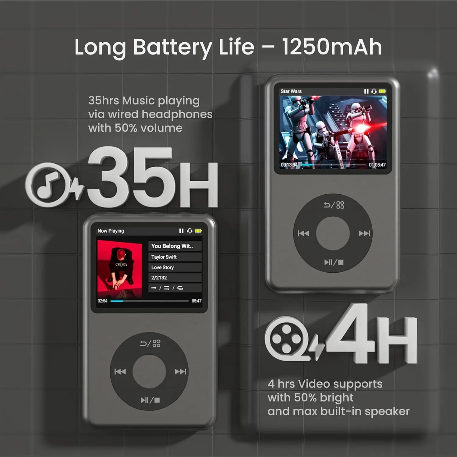 デジタルオーディオプレーヤー iPod クラシック WALKMAN セット 128GB ipod classic reproductor mp3 music player Bluetooth