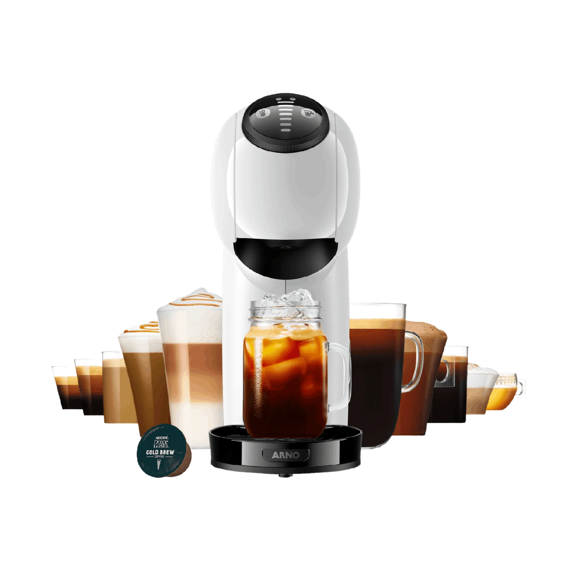 Cafeteira Dolce Gusto Genio S Basic Branca 110V Automática Cafeteira Dolce Gusto Genio S Basic Branca 110V Automática