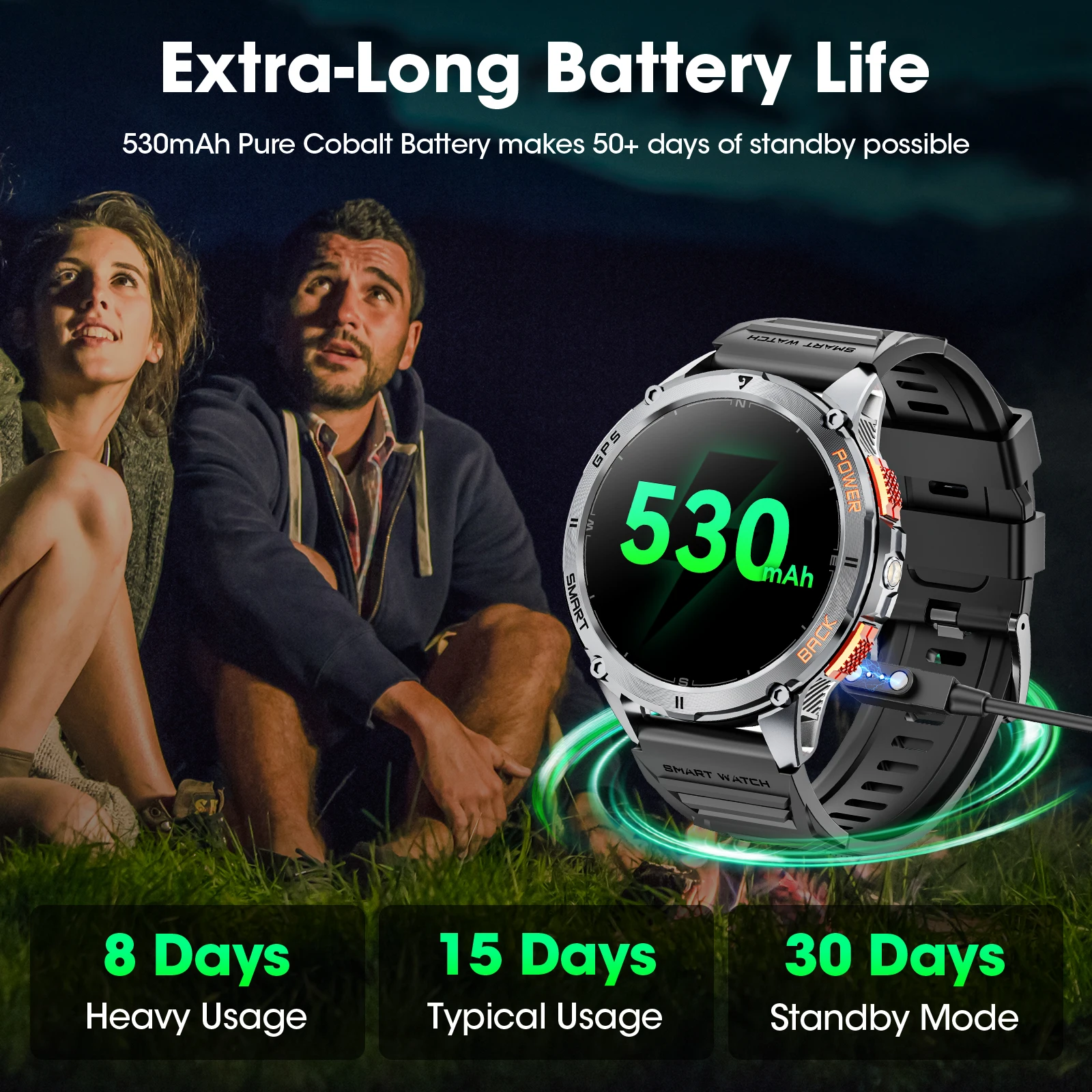 【 Amoled 】Gps Smart Watches，Karchilor 2025 Bluetooth Call Watch, Men'S 1.43 Hd Screen, Women'S Ip68 Waterproof Sports Fitness 6