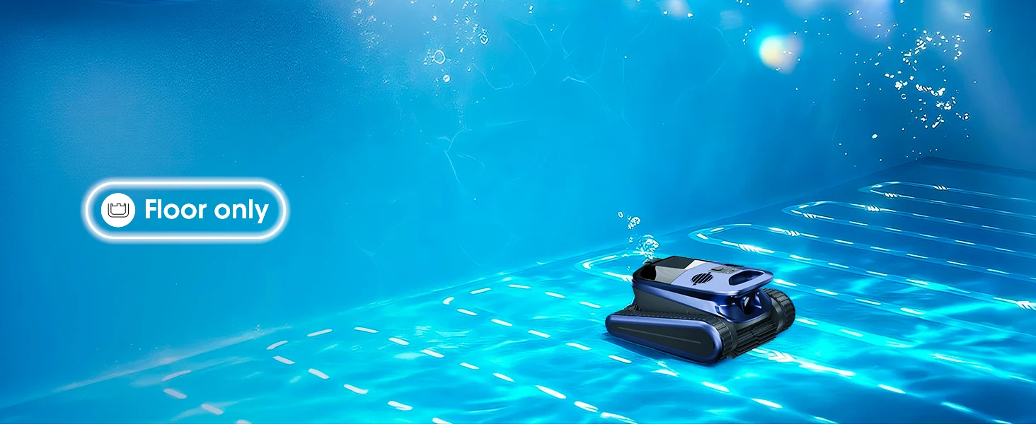 Roboter-Poolreiniger mit KI-Sonarnavigation für große Pools