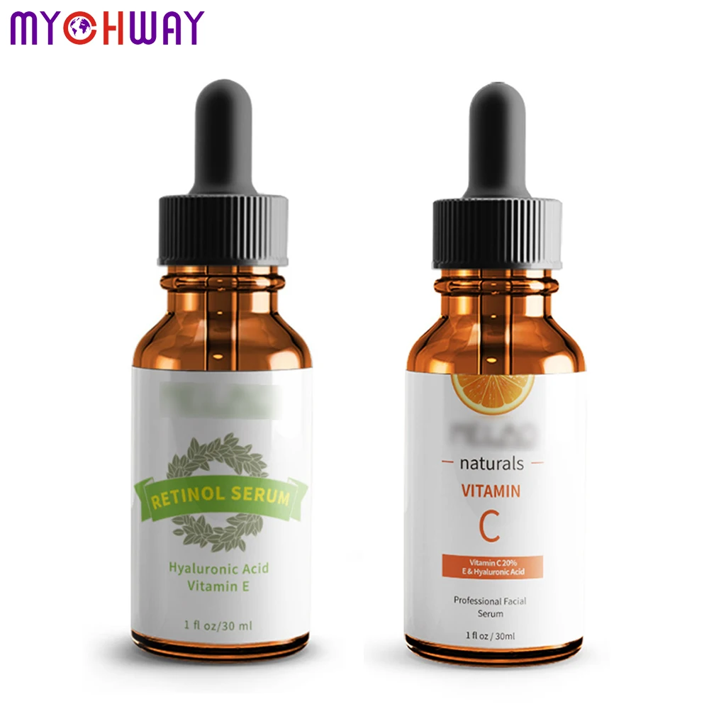 

30ml Facial Serum Retinol Anti Aging VITAMIN C Serum & HYALURONIC ACID Liquid Essence Moisturizing Brighten Facial Firming