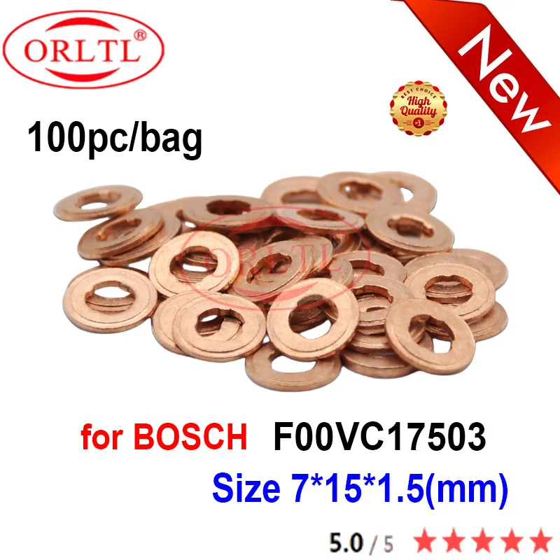100PCS Injector Nozzle Copper Washer for Bosch for injector washer shims