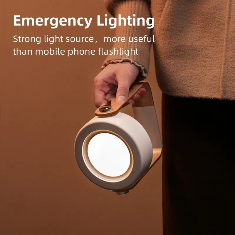 Portable Rechargeable Led Foldable Flashlight Hanging Light Outdoor Work Repair Led Lighting Camping Lantern With Carry Handle