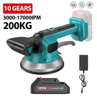 Machine à poser des carreaux à 10 vitesses, outil sans fil portable, outil de pose de carreaux de sol et de mur, outil de vibration pour batterie Makita 18V 1