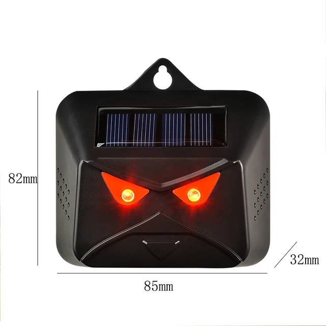 Napenergia Madárcsökkentő Ultrahangos Állati Relevelő Kültéri Kerti Baglyok Elrettentő Led Villogó Fény Visszatelepítővel - Image 6