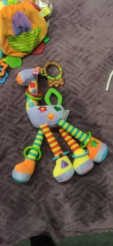 Soft Giraffe Animal Handbills Rattles Plush Infant Toddler Car Bed Hanging Toy photo review