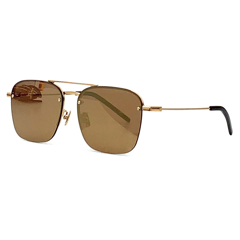 

Chic Sunglasses Women 2023 Luxury Brand High-End Lady Alloy Temple Square Lens Practical Shades UV400 Stylish Accessories