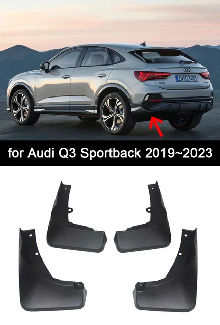 Für Audi Q3 Sport 2019 2020 2021 2022 2023 Auto Schmutzfänger, Vorne Hinten  Schlamm Klappen Spritzschutz Auto Vollschutz ZubehöR : : Auto &  Motorrad