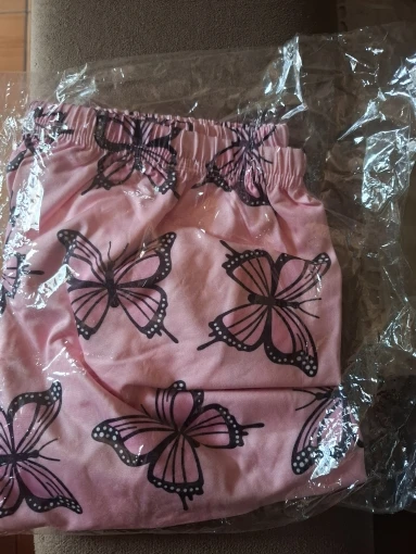 Butterfly Print Summer Pajama Set - Stylish & Comfy Sleepwear photo review