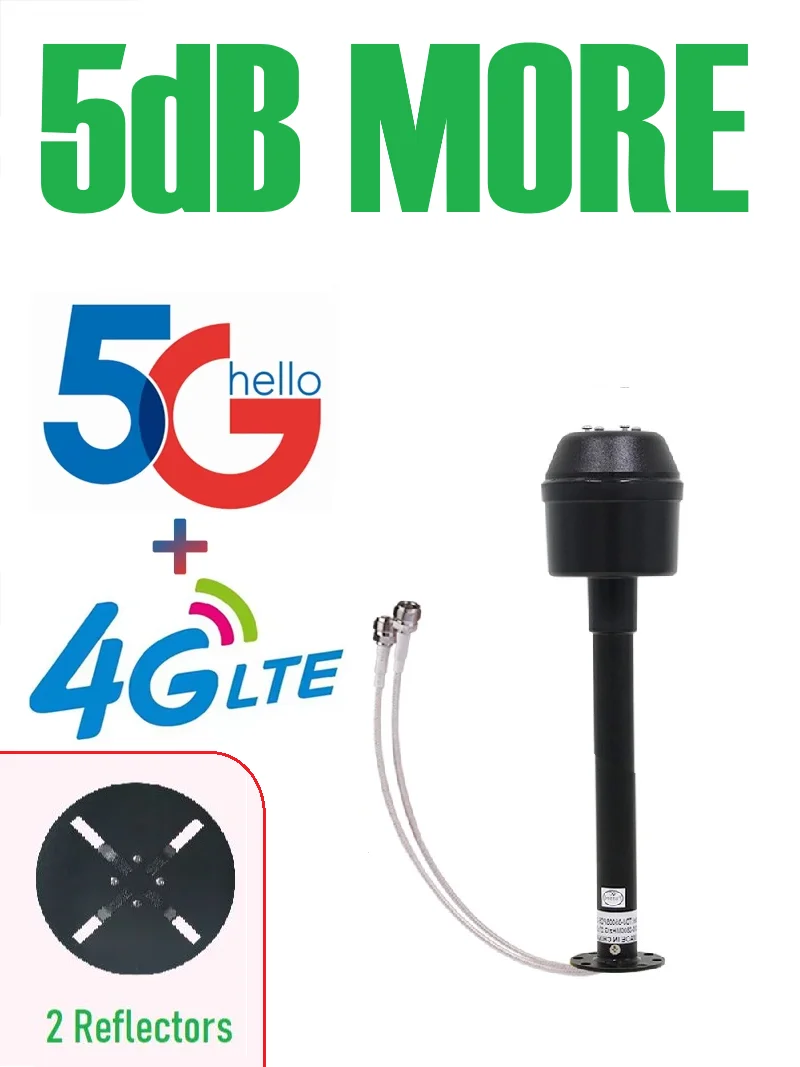 1700 3800 4000 Megahertz 35 Decibel Satellite dish network 2G 3G 4G Wi-Fi LTE external outdoor Huawei Vodafone ZTE router with amp...