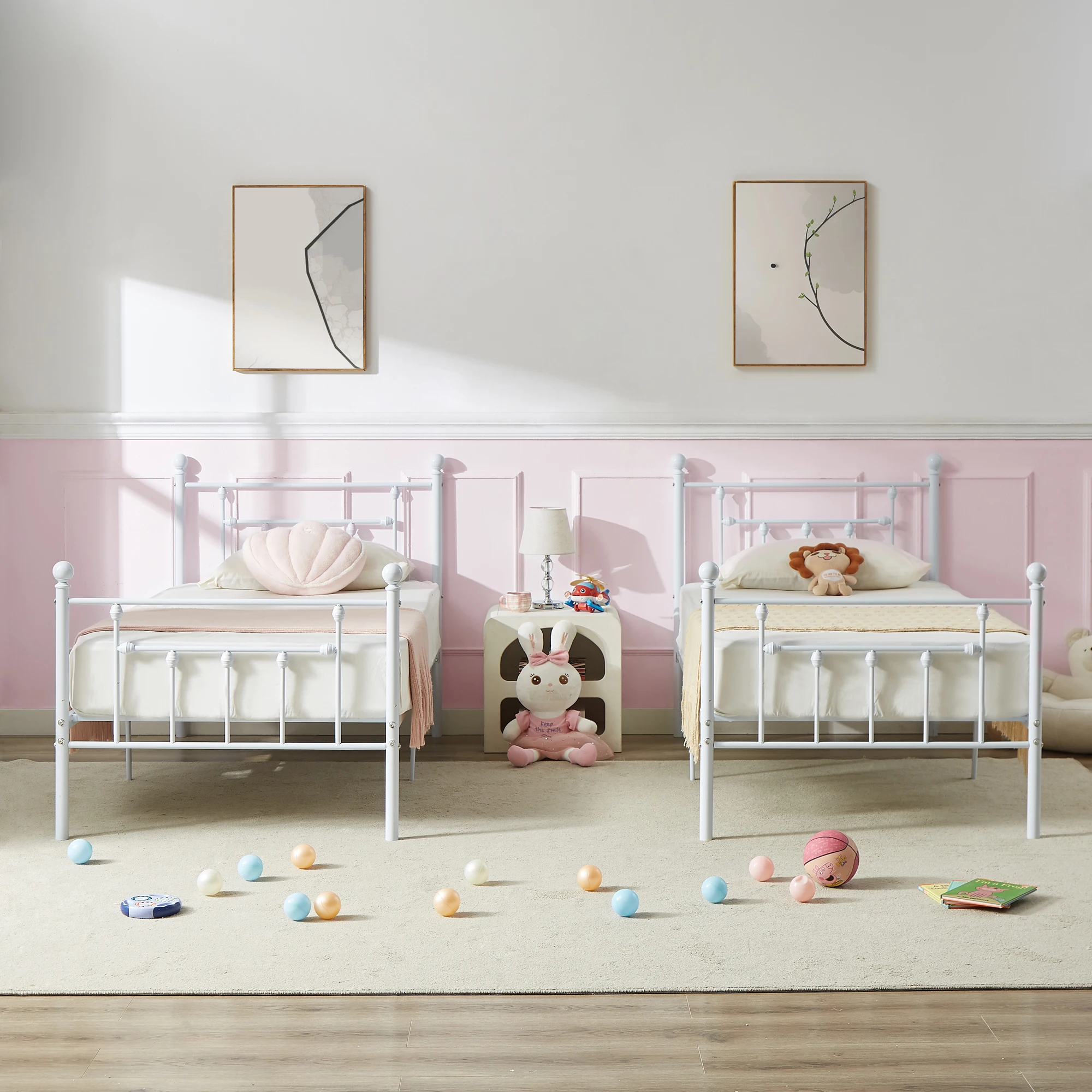 Twin Size Metal Bed Frame (Set of 2) 5