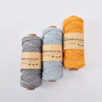 3.0MM x 50M Polyester Macrame Braid Cord for Bag making and Handmade works Thick Knitting cord 2