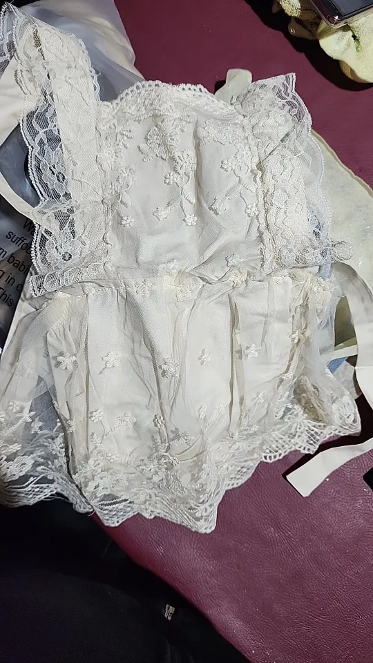 Lioraitiin Off Shoulder Lace Floral Bodysuit photo review